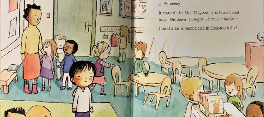 Pages of "Friend for Henry" book image