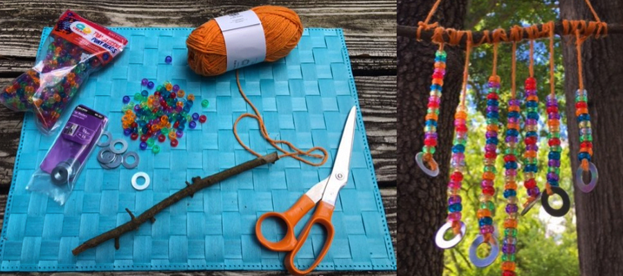 Materials for a DIY windchime image