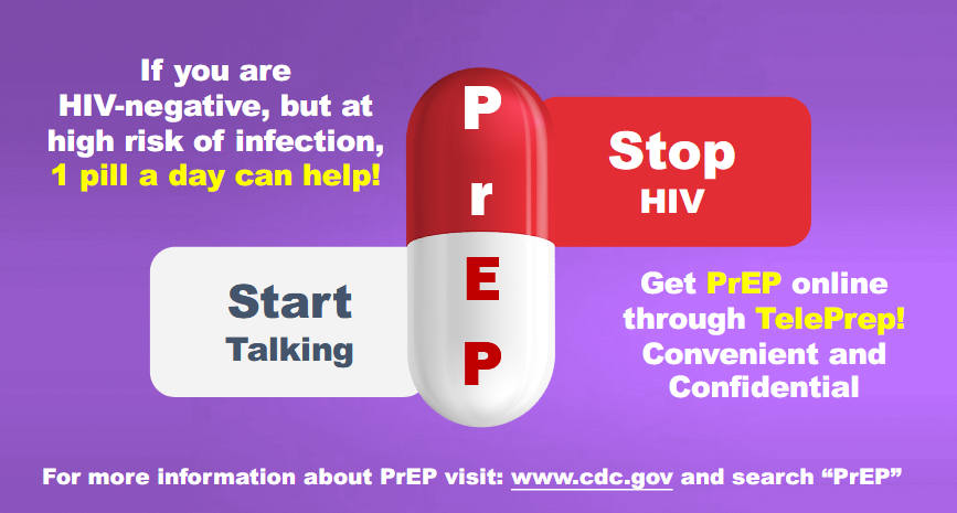 PrEP Flyer - Start Taking PrEP, Stop HIV