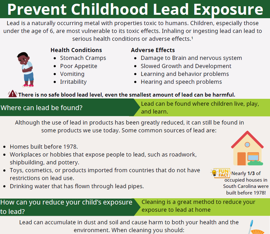 childhood lead infographic cover