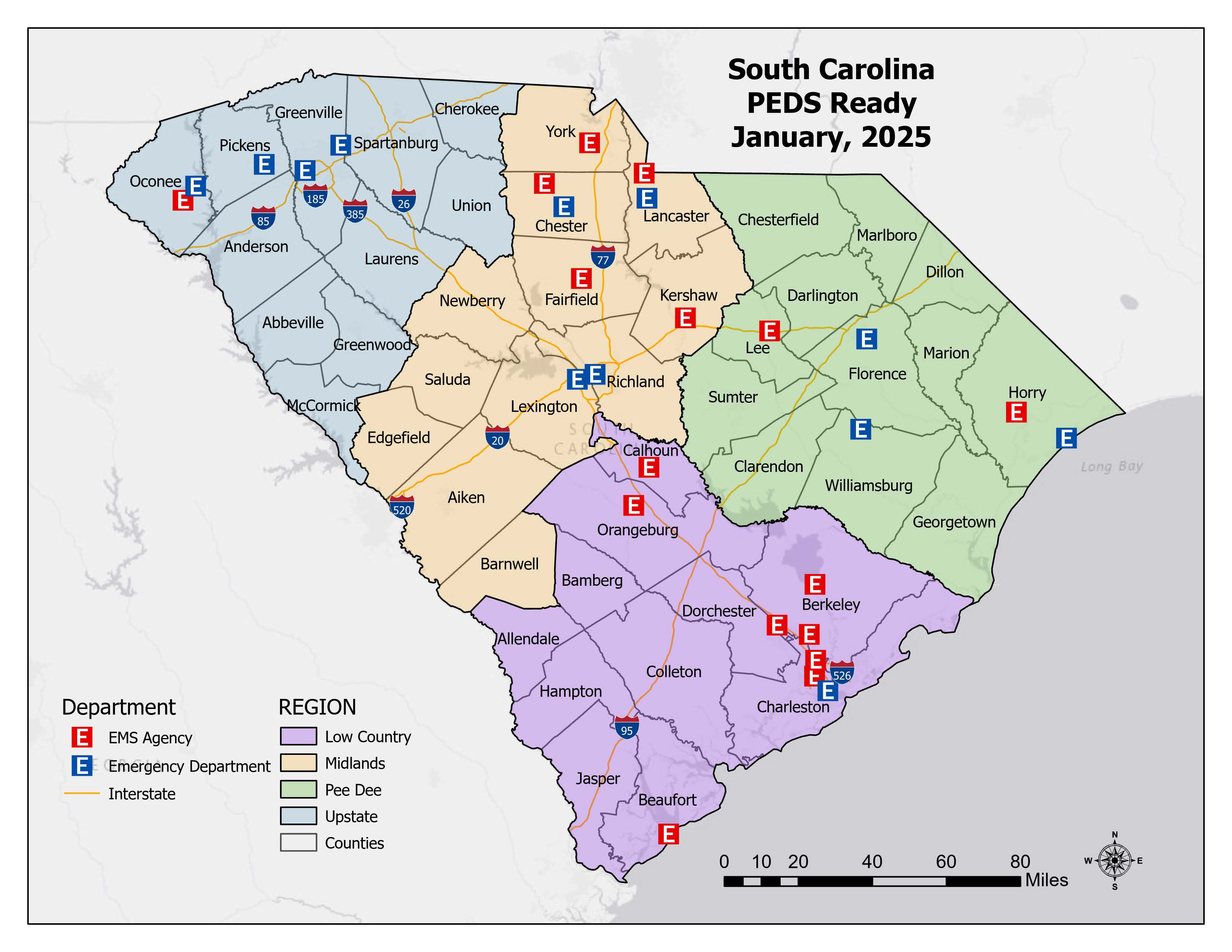 PEDS Ready Map January 2025