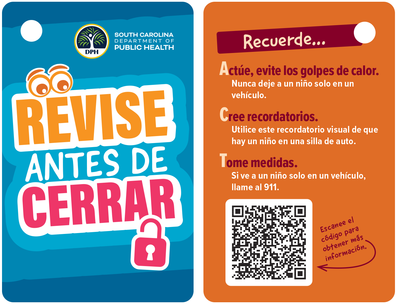 Revise antes de cerrar. Cada vez. graphic