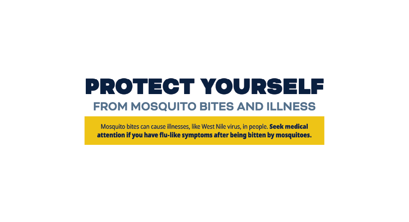 Protect yourself from mosquito bites and illness poster
