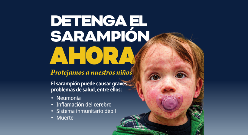 Detenga el sarampión ahora (factsheet)