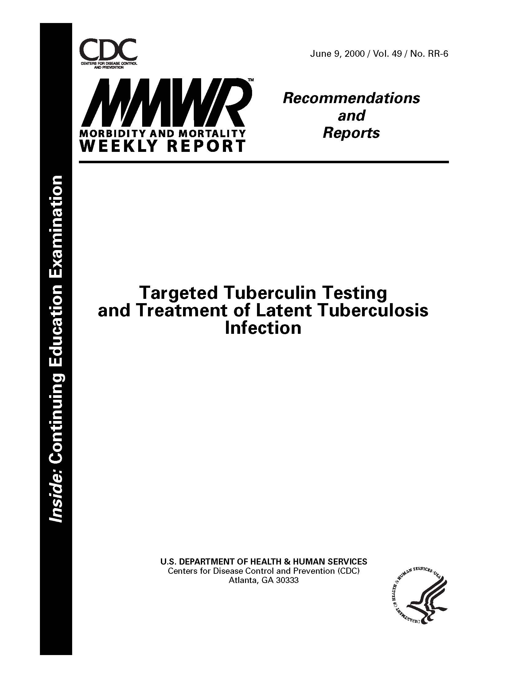 Targeted Tuberculin Testing and Treatment of Latent Tuberculosis Infection pdf image