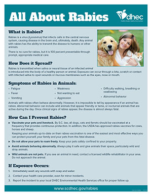All About Rabies handout image
