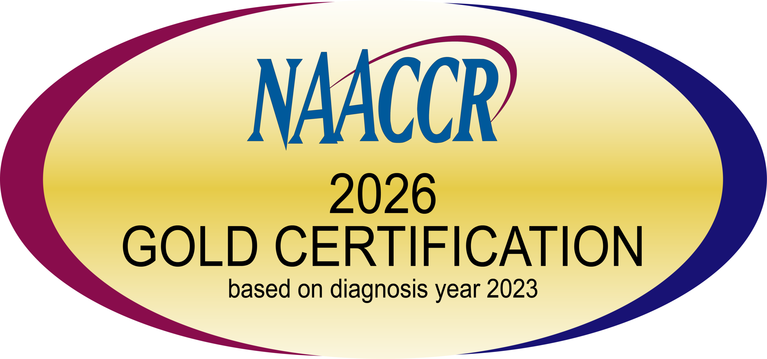 NAACR 2026 Gold Certification seal