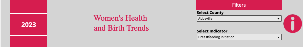 women's health and birth trends dashboard