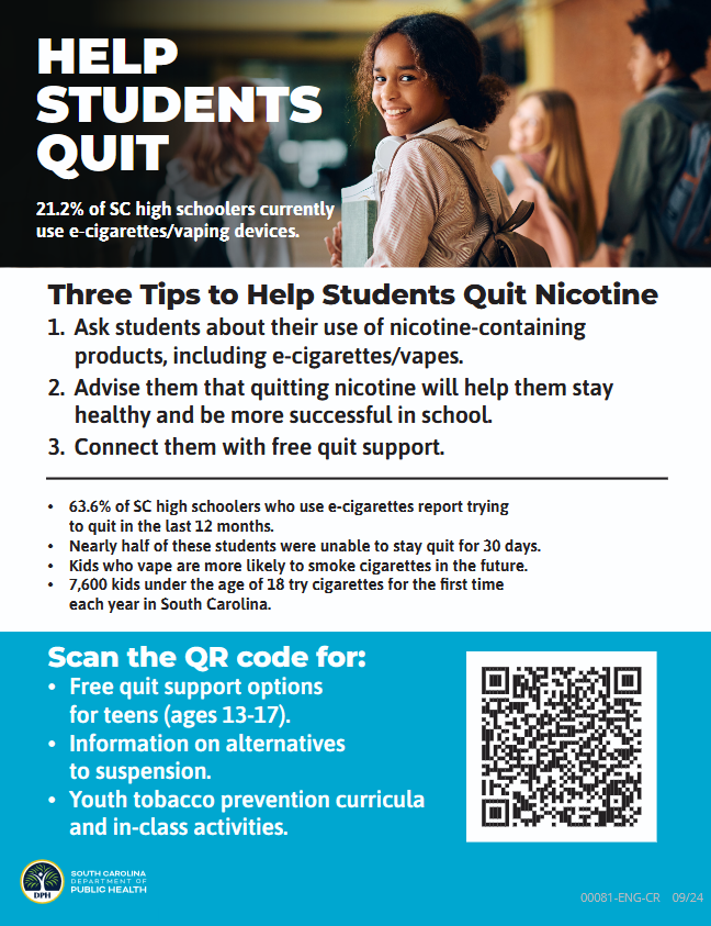 help students quit flyer