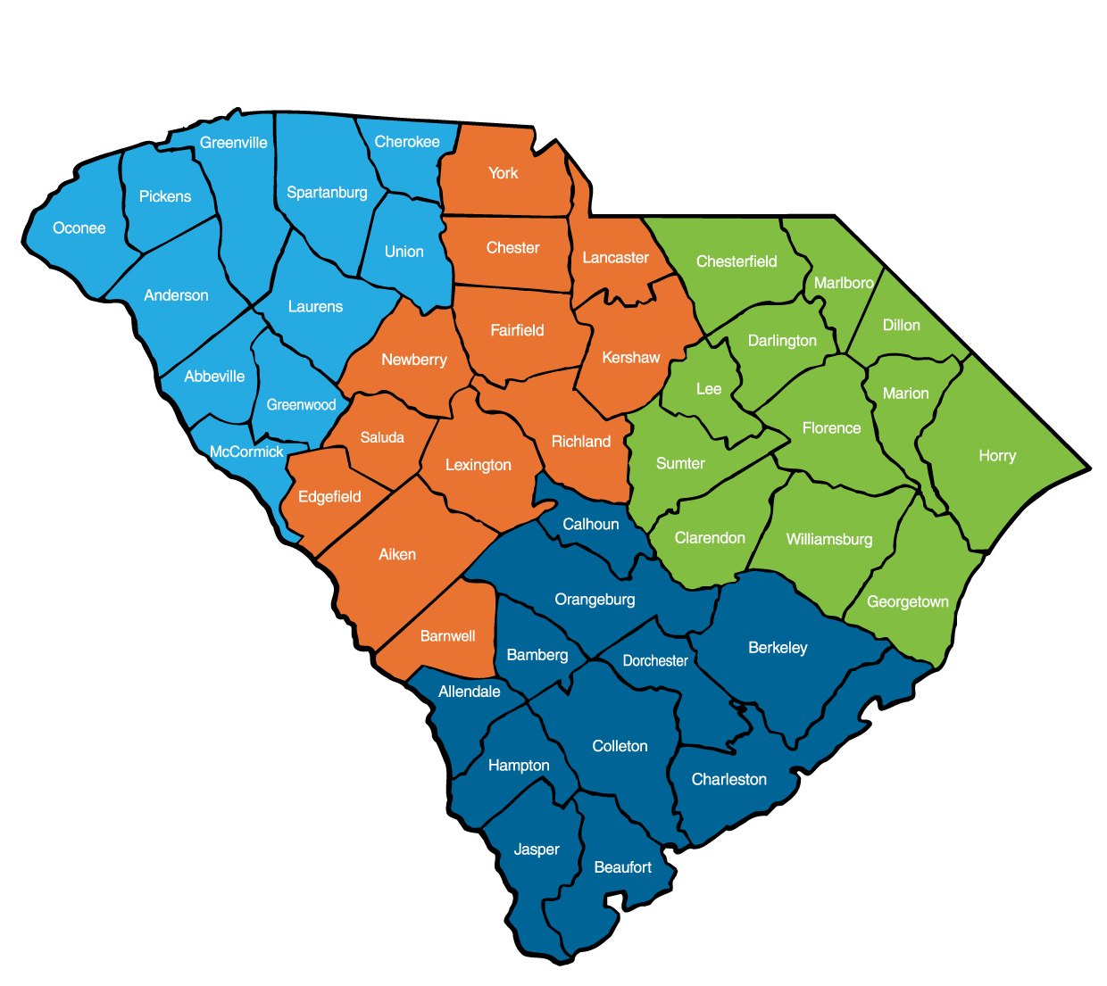 SC County Map