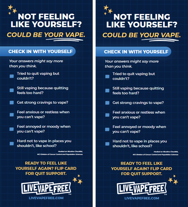 Not feeling like yourself? flyer