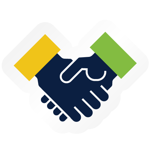 shaking hands sticker