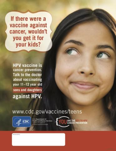 HPV Protect Your Child from Cancer (teen girl)
